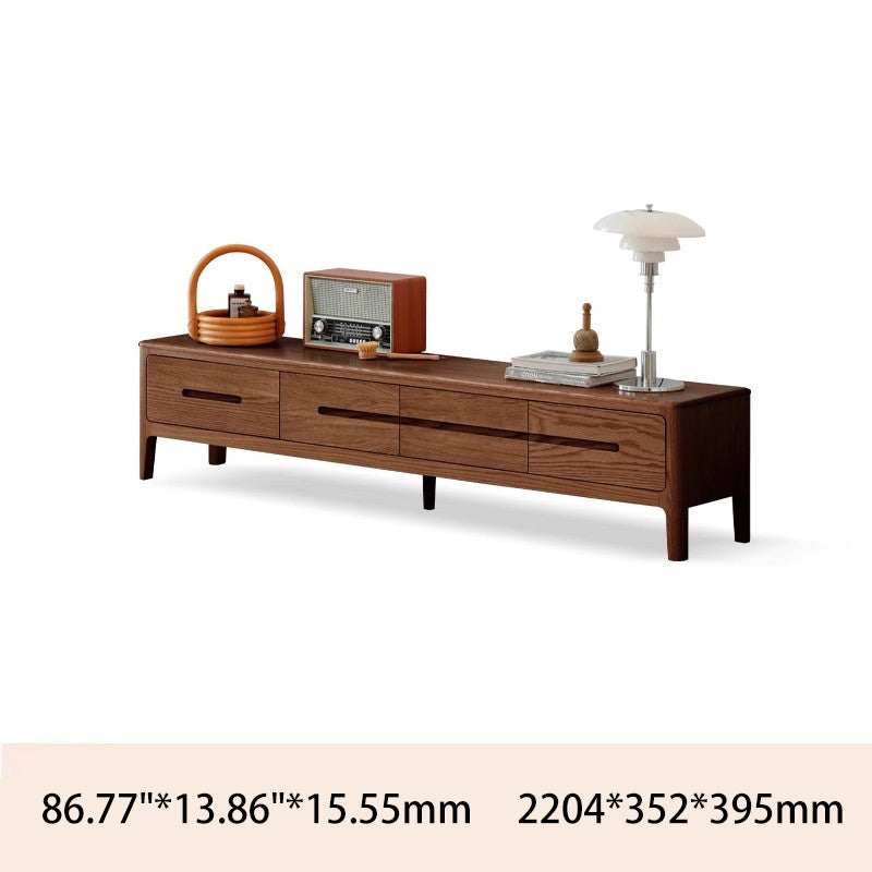 Stylish Oak Wood TV Stand for Modern Living Rooms Y90N04