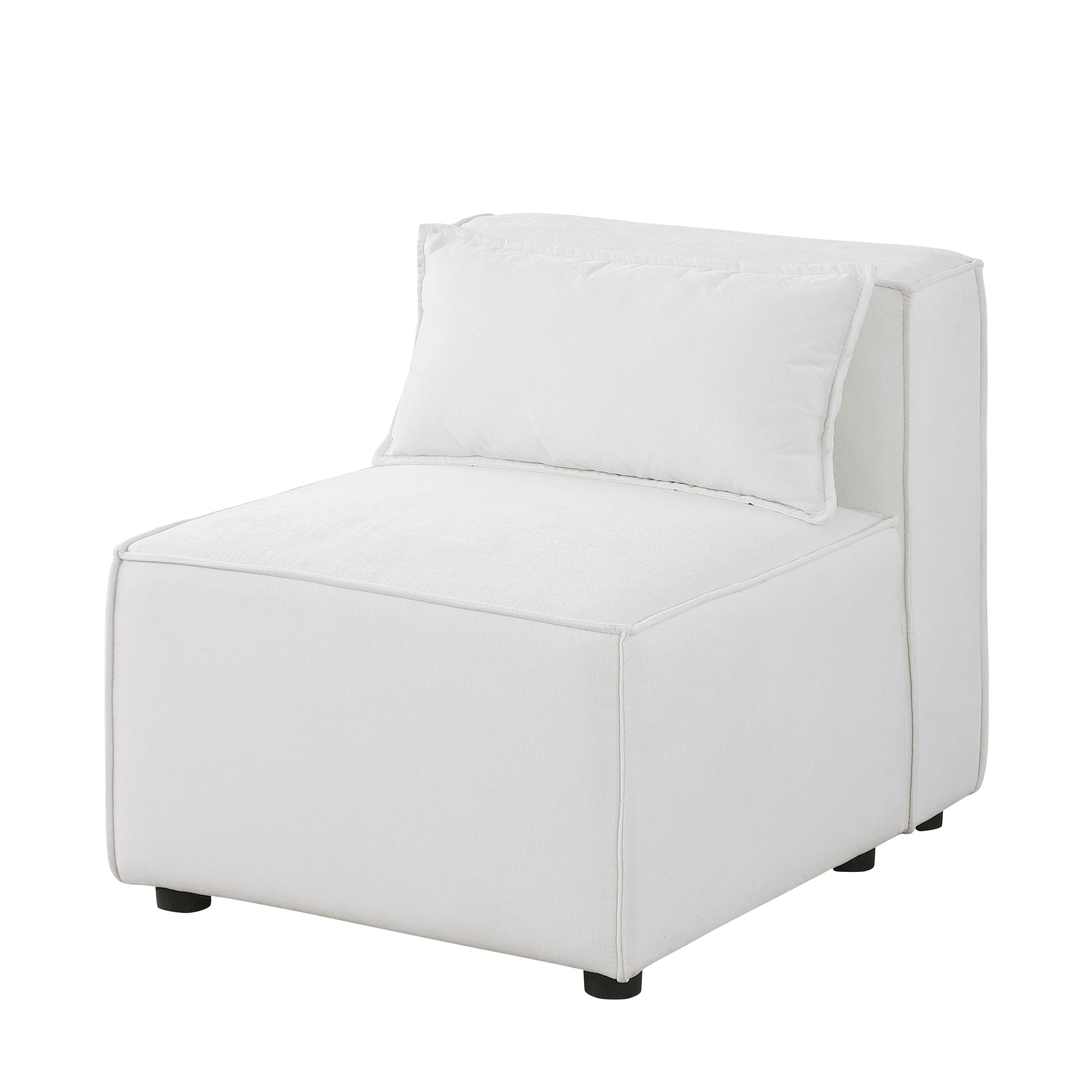 middle armless chair  Beige