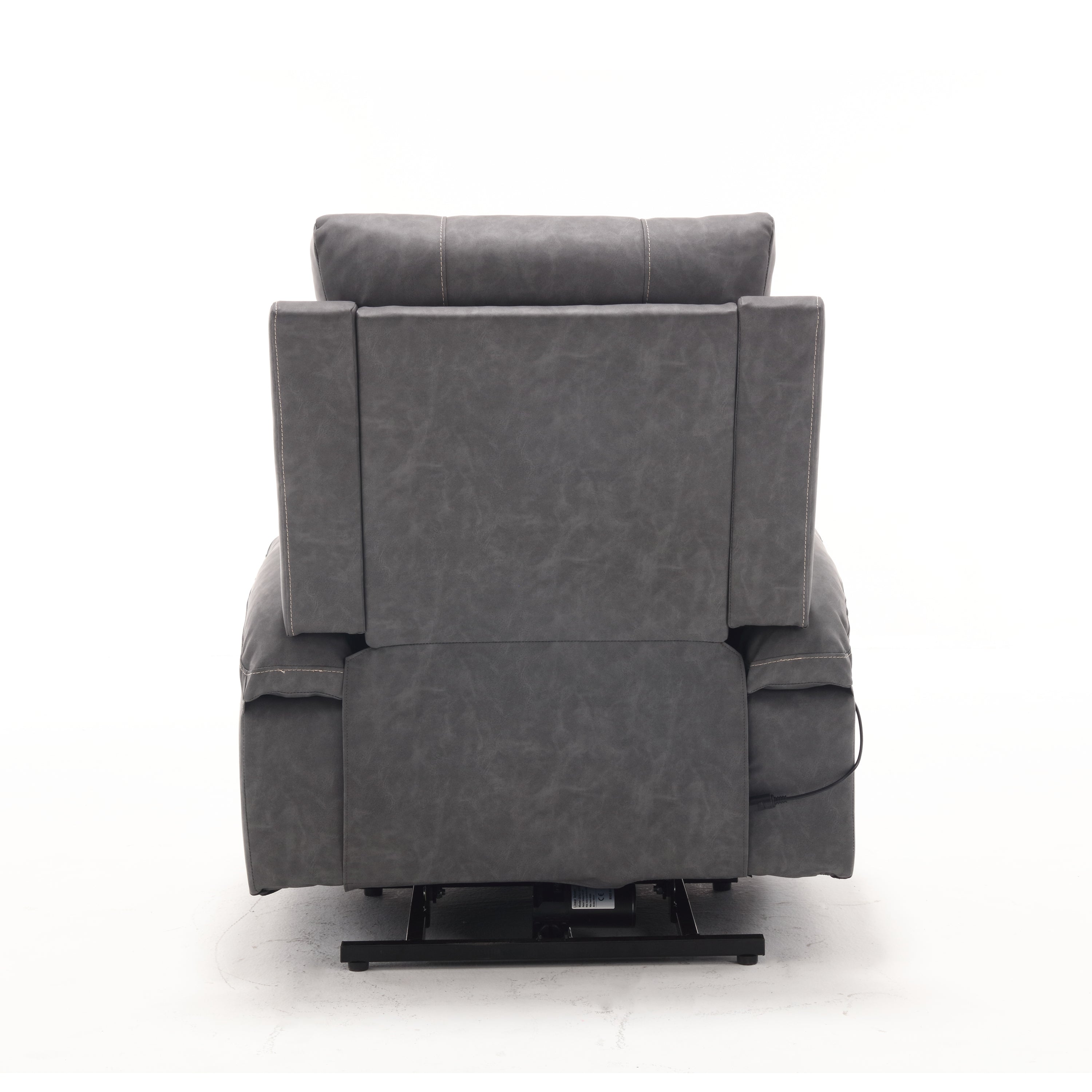 21"seat width,large size Electric Power Lift Recliner Chair Sofa for Elderly, 8 point vibration Massage and lumber heat, Remote Control, Side Pockets and Cup Holders, cozy fabric, overstuffed arm pu