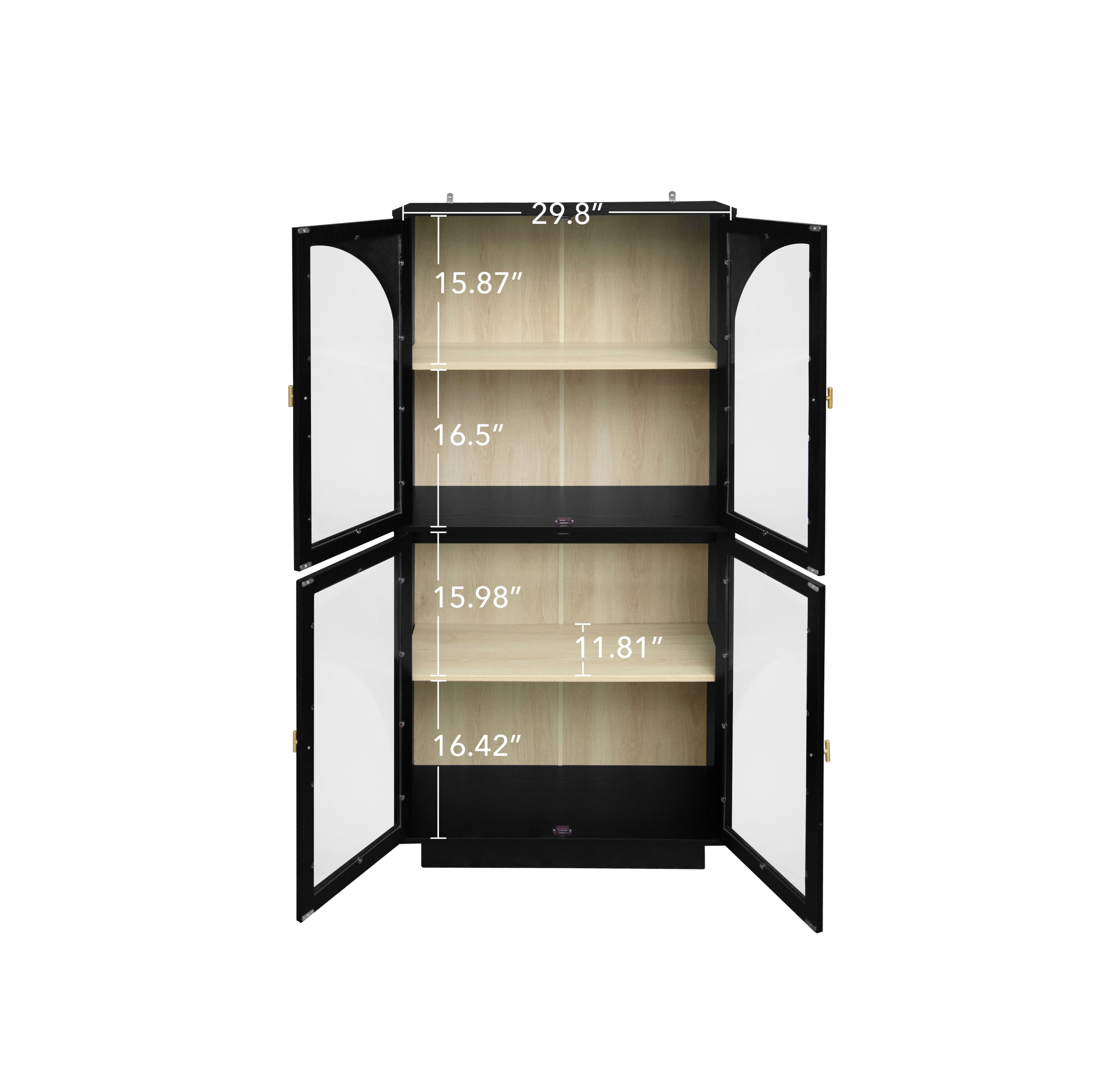 Storage Cabinet with Acrylic Door for Living Room, Dining Room, Study