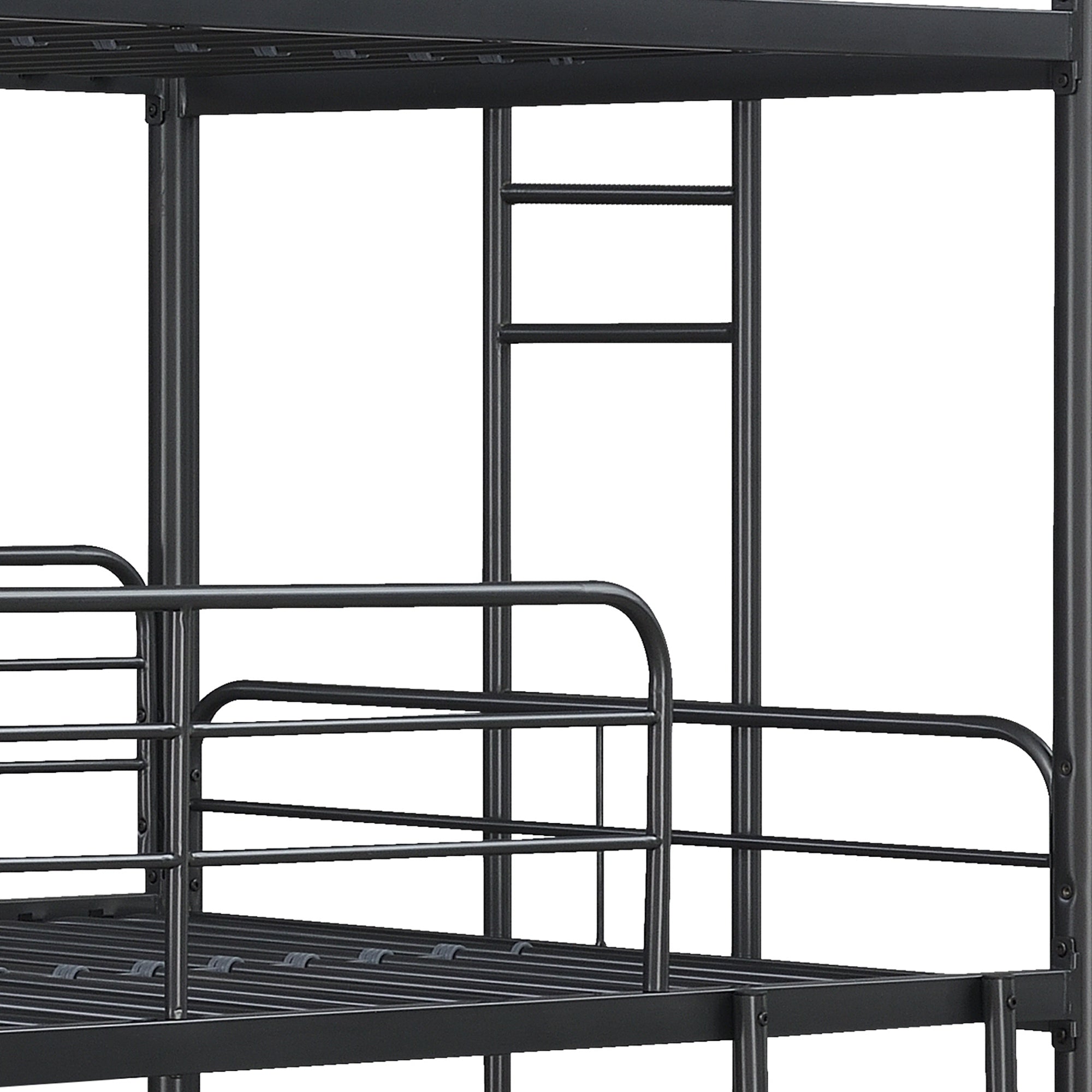 Furniture   Triple Bunk Bed, Twin/Twin/Twin, black