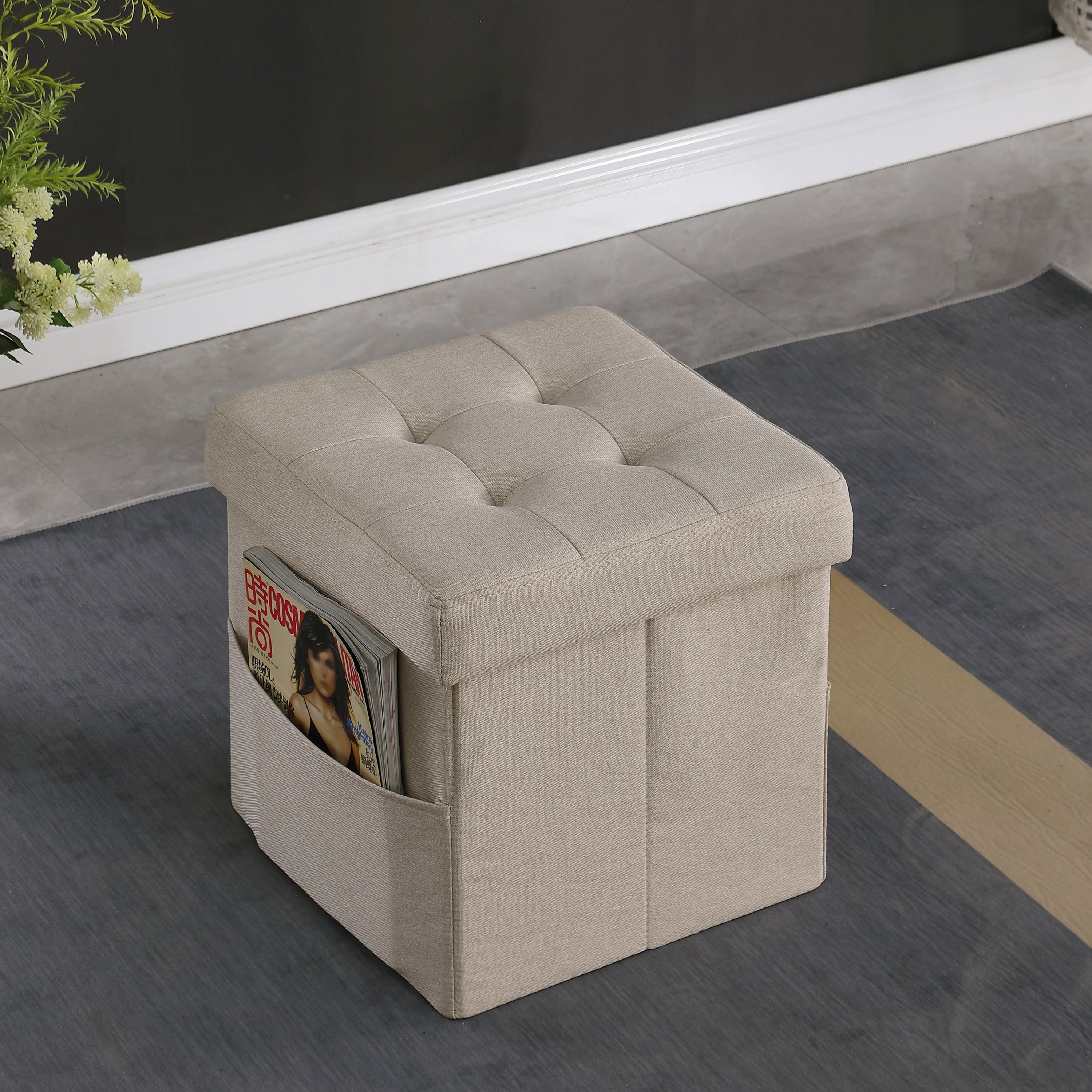 Ottoman Khaki with Storage