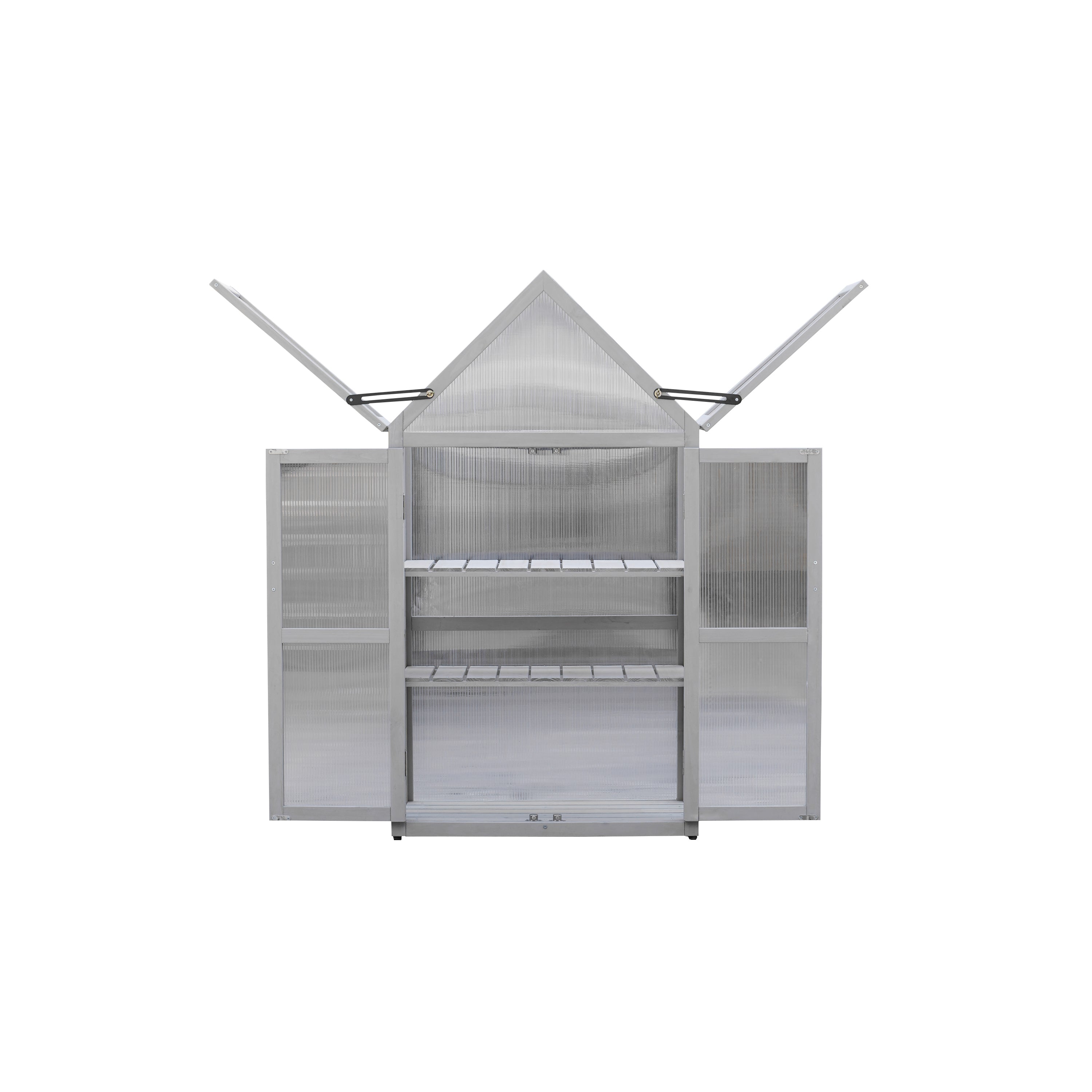 Mini Greenhouse Kit, Tiered Plant Stand for Indoor & Outdoor Use