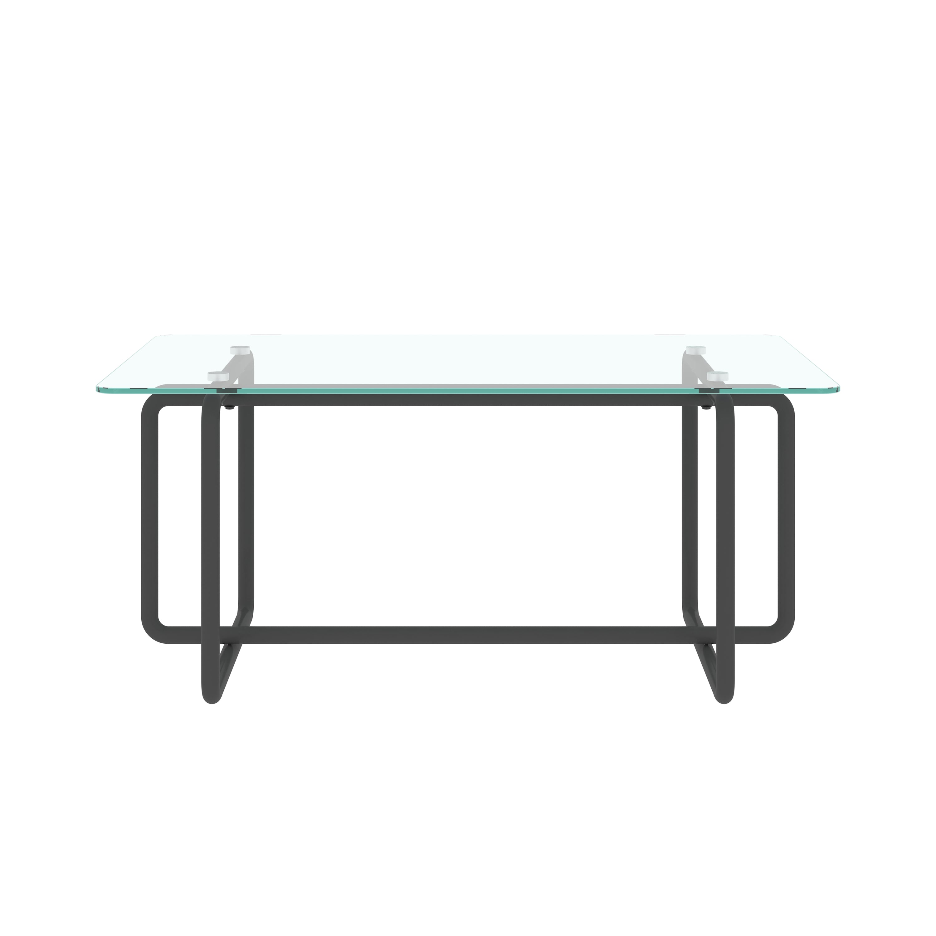 Modern Tempered Glass Tea Table Coffee Table, Table for Living Room,Transparent