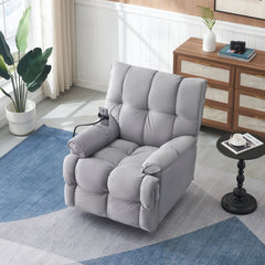 Single chair Gray comfortable seat, the seat is soft and comfortable, suitable for small living room space single sofa