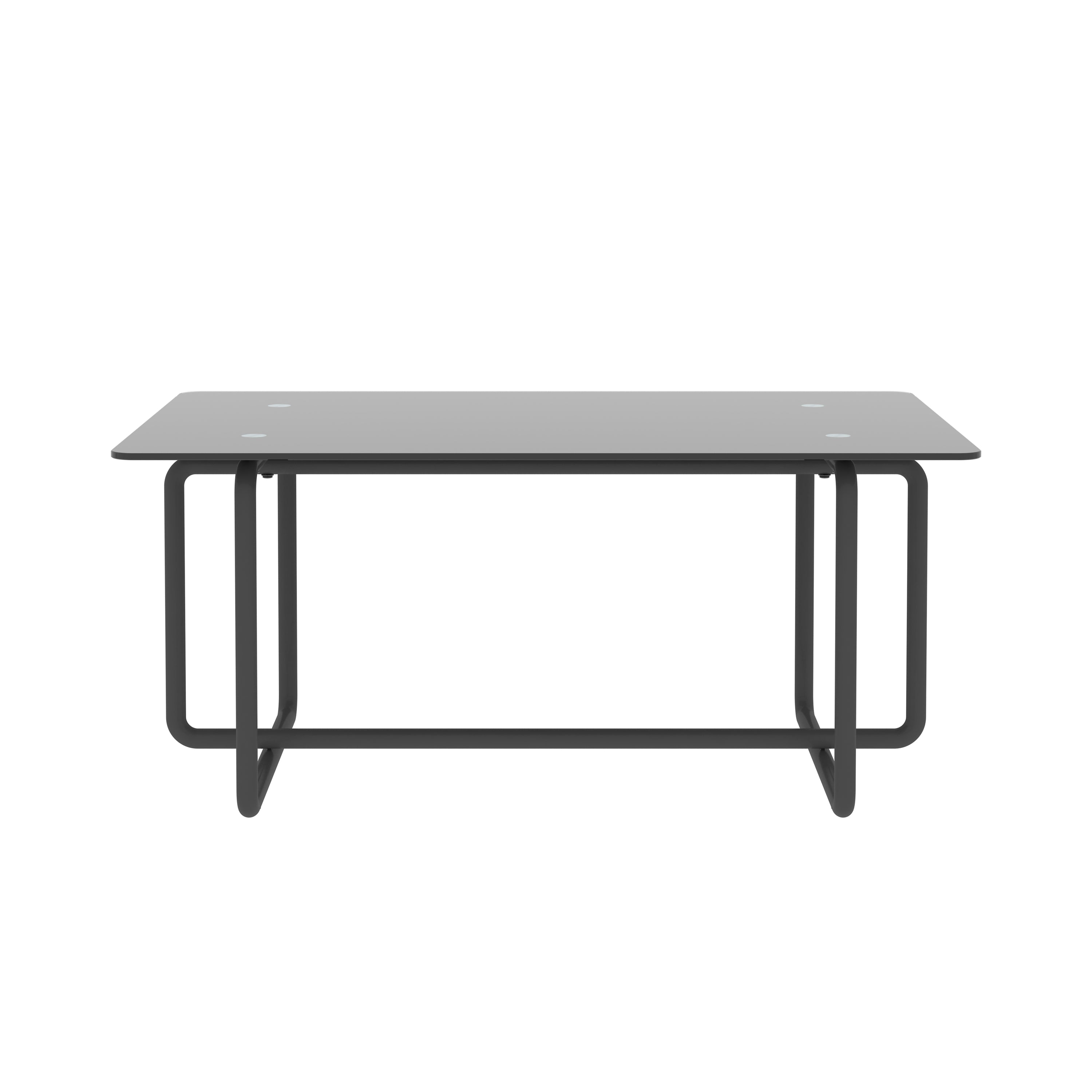 Modern Tempered Glass Tea Table Coffee Table, Table for Living Room,Black