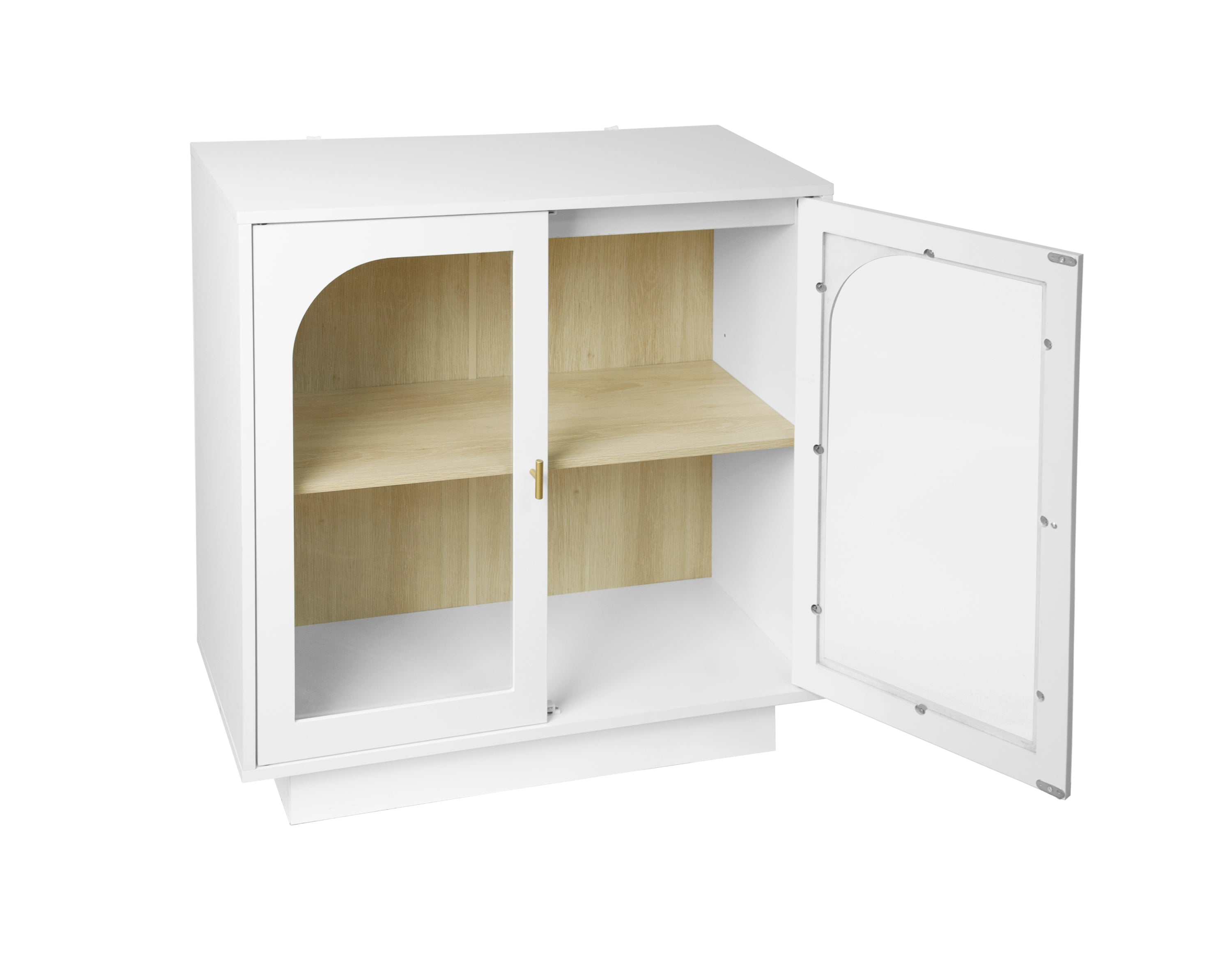 Storage Cabinet with Acrylic Door for Living Room, Dining Room, Study