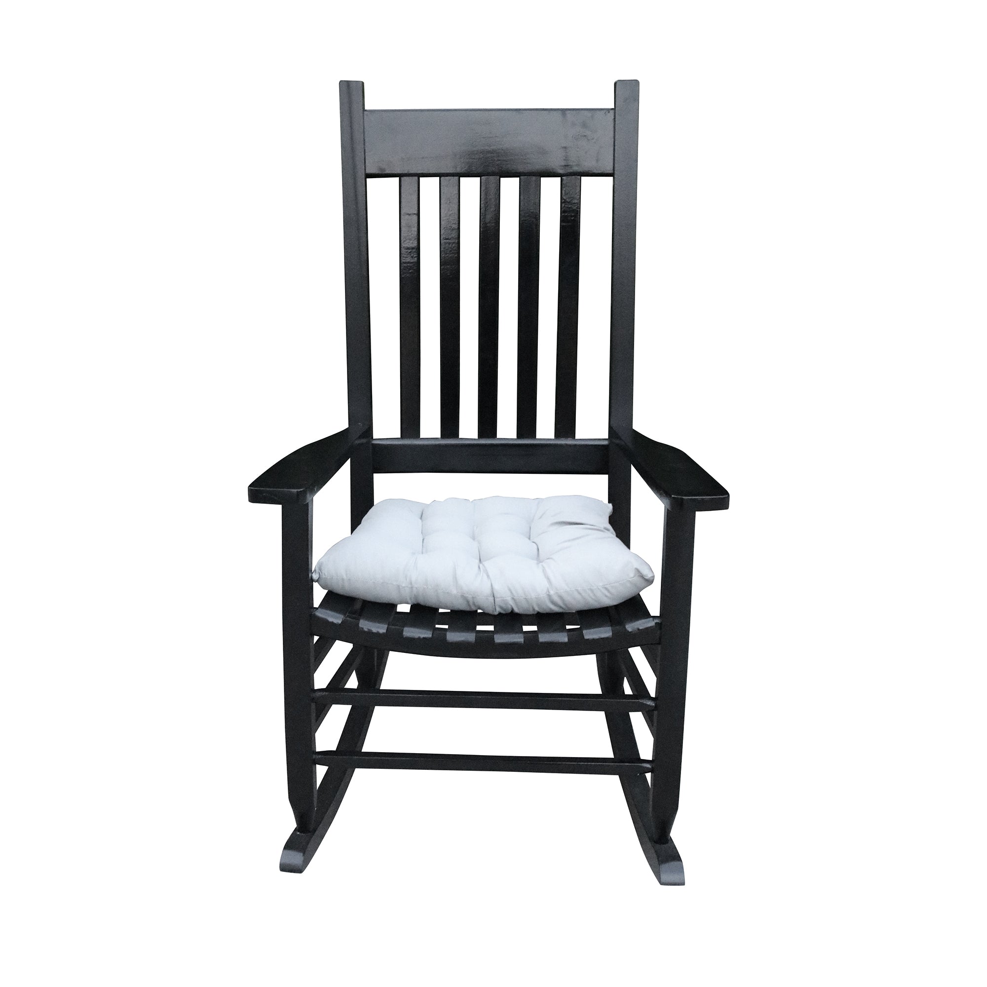 wooden porch rocker chair  Black, without mat