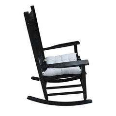 wooden porch rocker chair  Black, without mat