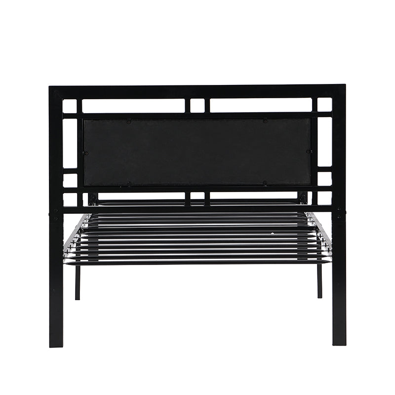 Twin Size metal bed Sturdy System Metal Bed Frame ,Modern style and comfort to any bedroom ,black