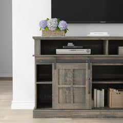 58 Inch TV Stand with Storage Cabinet and Shelves, TV Console Table Entertainment Center for Living Room,Bedroom