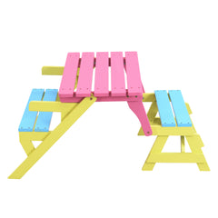 KID'S MULTI-FUNCTIONAL ARM CHAIR,TABLE+ 2 BENCHES (All-in-one)