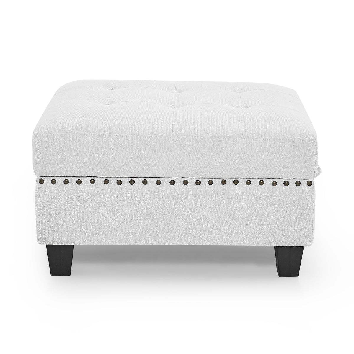 Ottoman for Modular Sectional,Ivory(25.5"x31.5"x19")