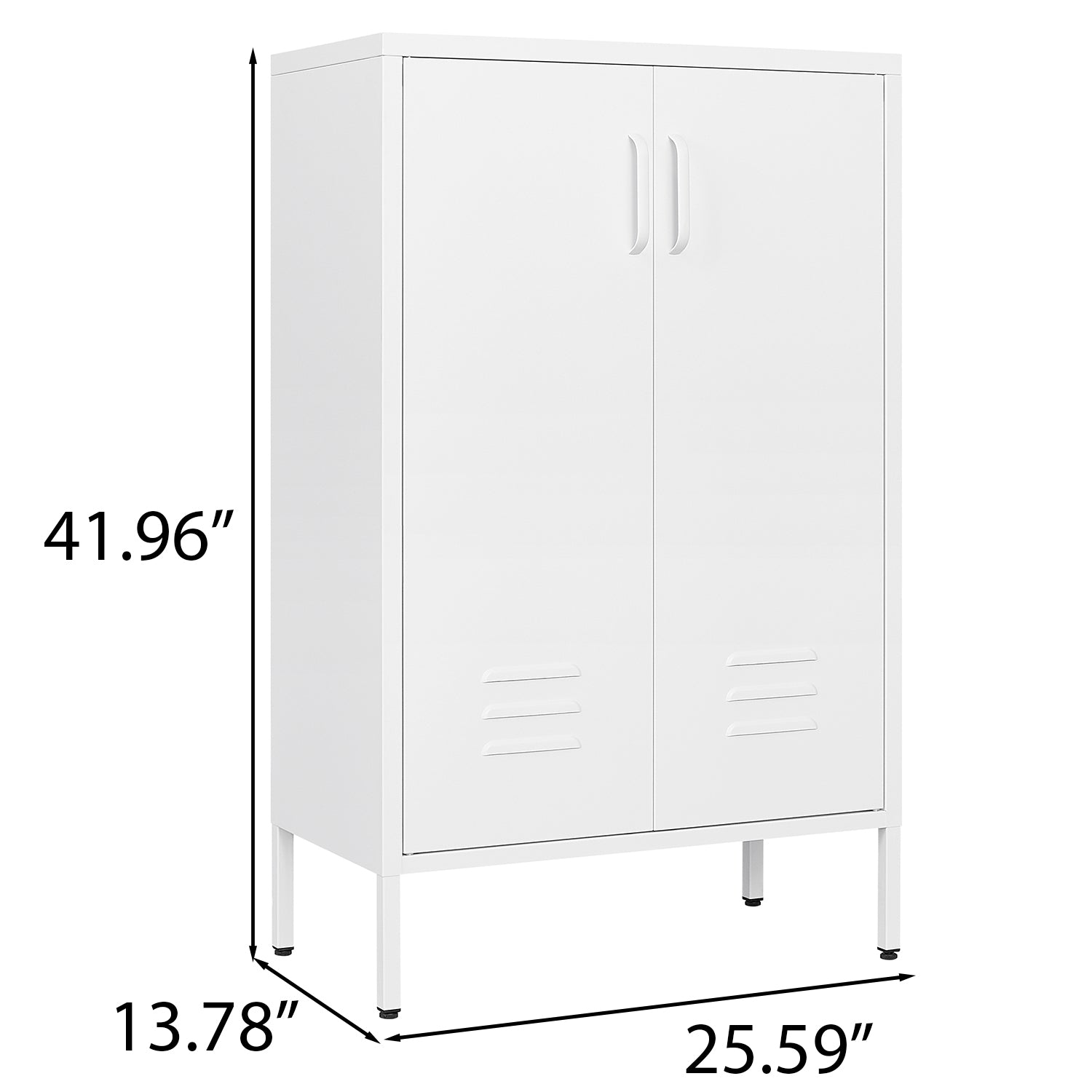 Suitable for steel storage cabinets in living rooms, kitchens, and bedrooms, 2 door miscellaneous storage cabinet, garage tool storage cabinet, and office file cabinet 2 movable partitions