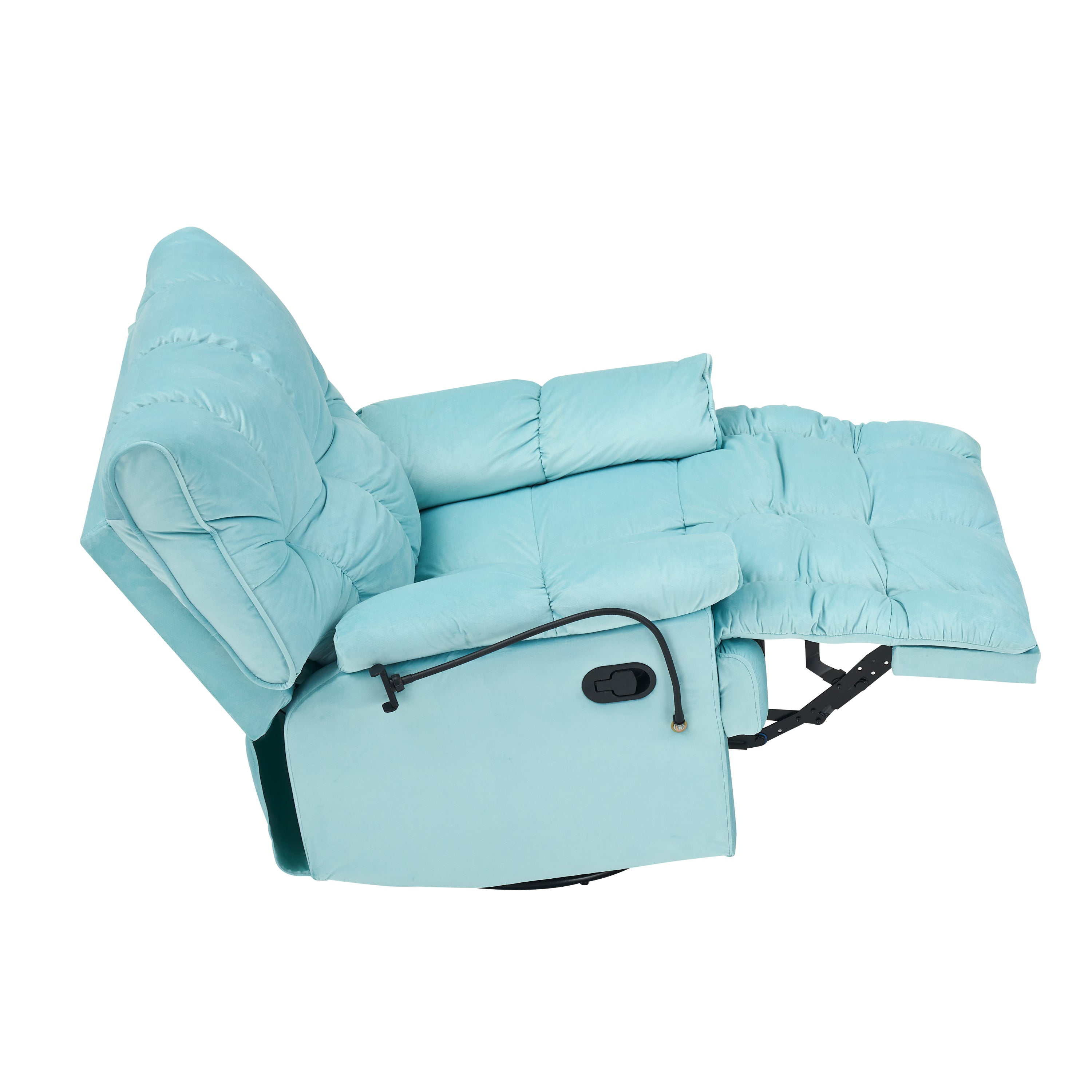 Single chair cyan comfortable seat, the seat is soft and comfortable, suitable for small living room space single sofa