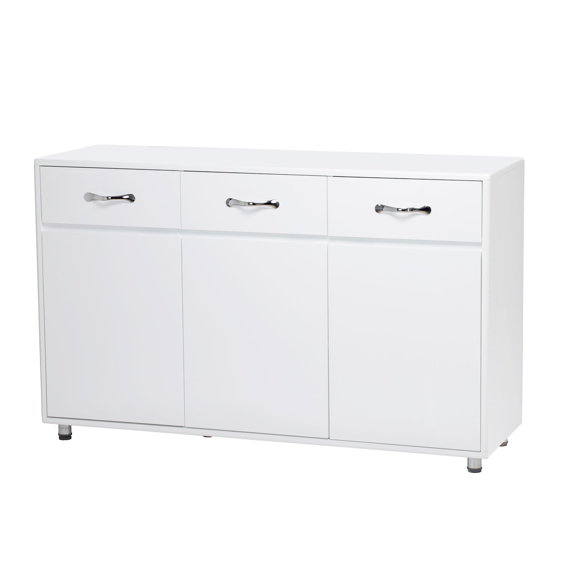 52.6" White Cabinet with Doors & Drawers for Storage - Minimalistic Design for All Your Room