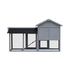 Extensible Outdoor Rabbit Hutch & Chicken Coop with Large Run, No-Leak Tray