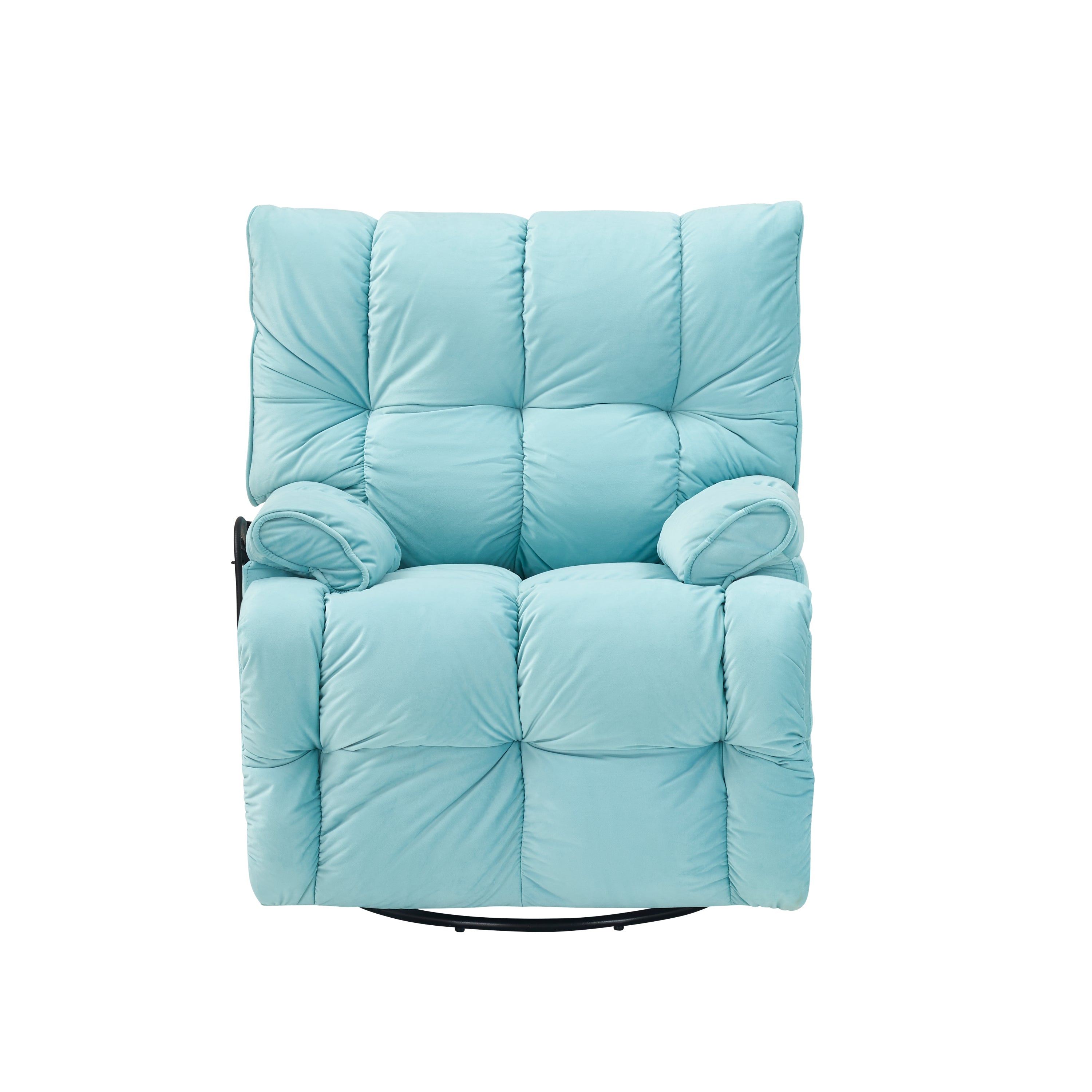 Single chair cyan comfortable seat, the seat is soft and comfortable, suitable for small living room space single sofa