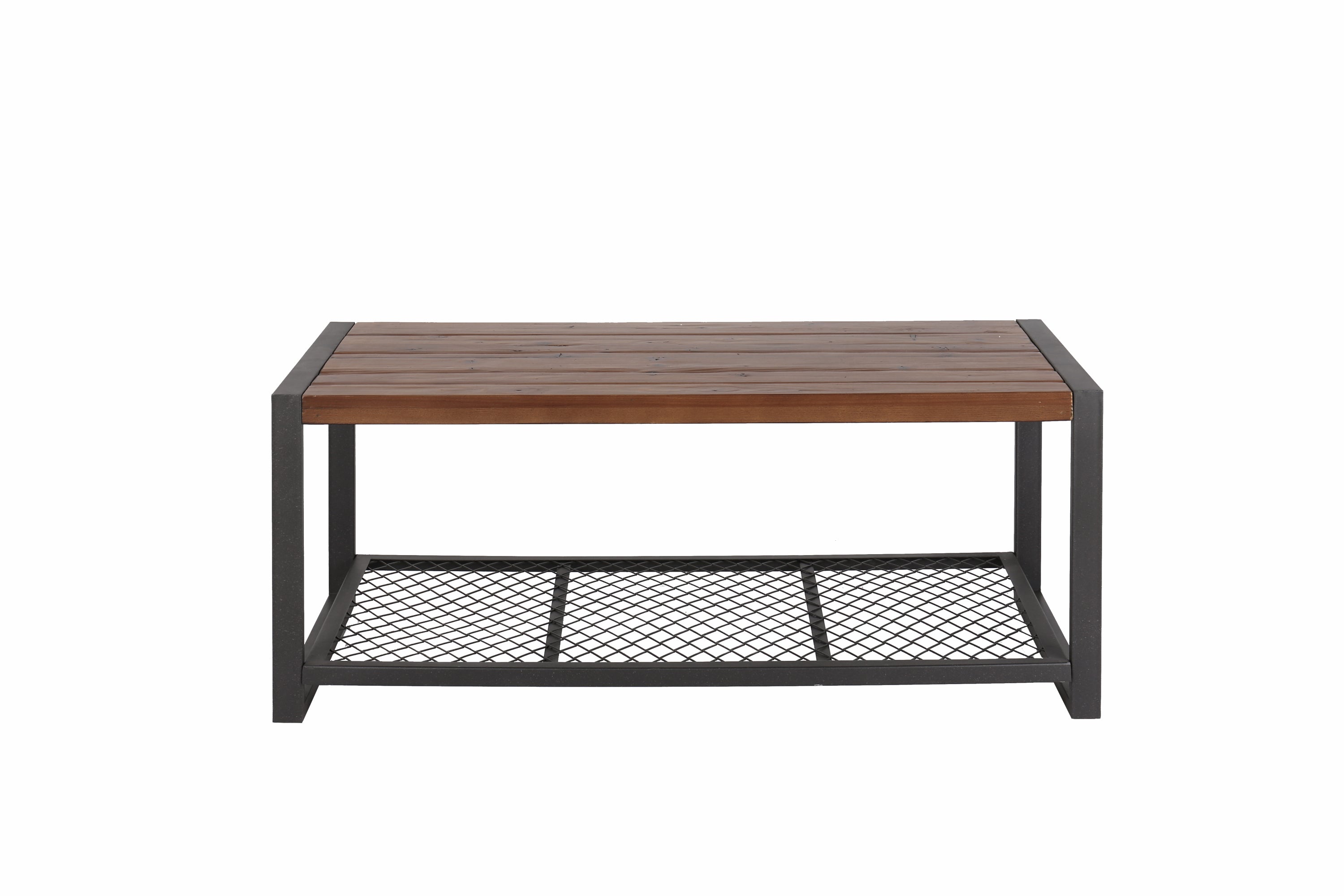 Console Coffee Table with a Natural Reclaimed Wood Finish, for Living room