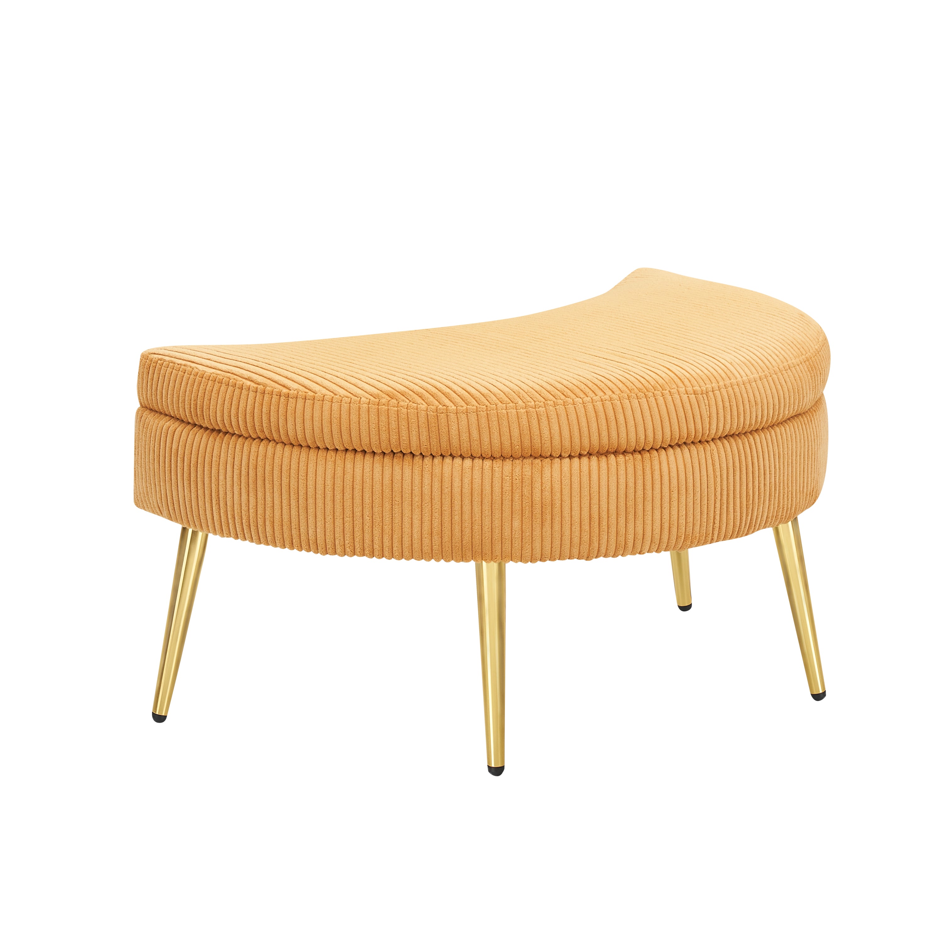 61 inches yellow comfortable seat, small sofa with small end table, suitable for lunch break casual afternoon tea time seat, suitable for small apartment, bedroom, space balcony small sofa