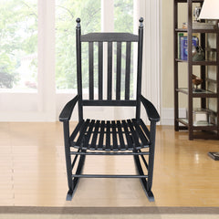 wooden porch rocker chair  BLACK, without mat