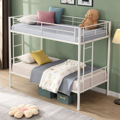 METAL BUNK BED  WHITE