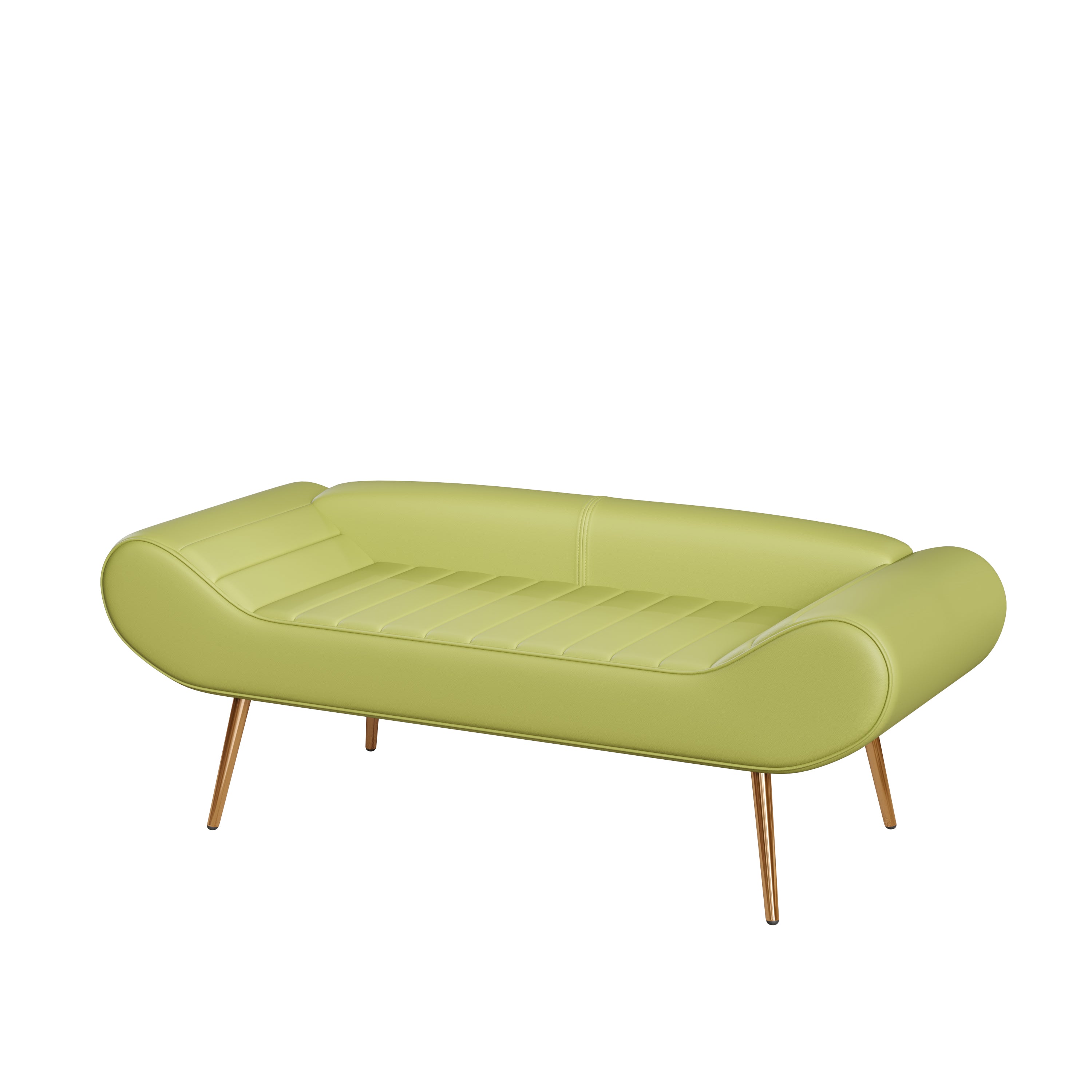 57" Green Velvet Bed Bench  for Bedside or Porch Addition - Elegant Sofa Bench for Your Home