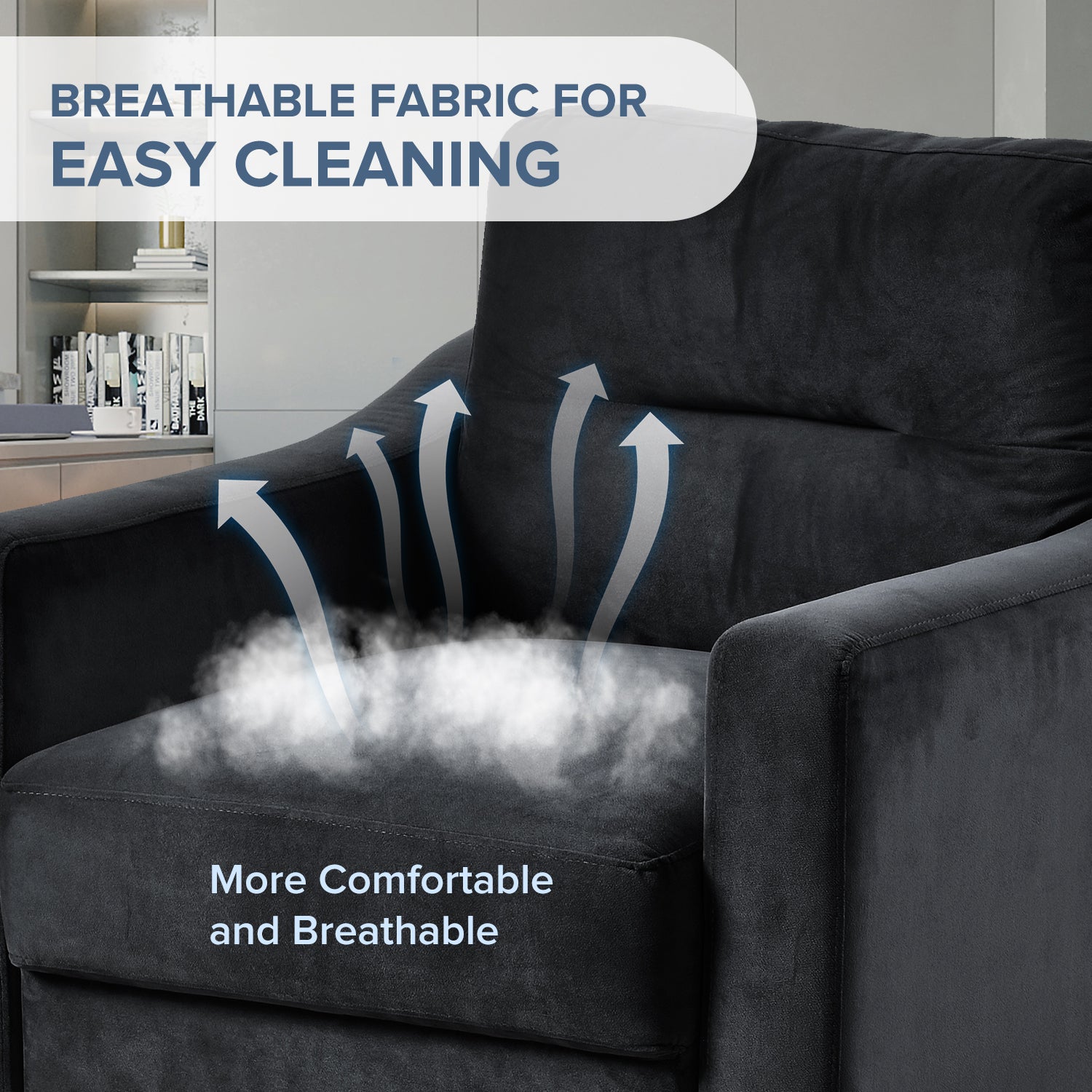 Comfortable Sectional Sofa for Living Room, Bedroom, Office