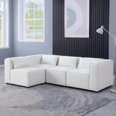 modular sofa  BEIGE chenille fabric,  simple and grand, the seat and back is very soft. this is also a KNOCK DOWN sofa