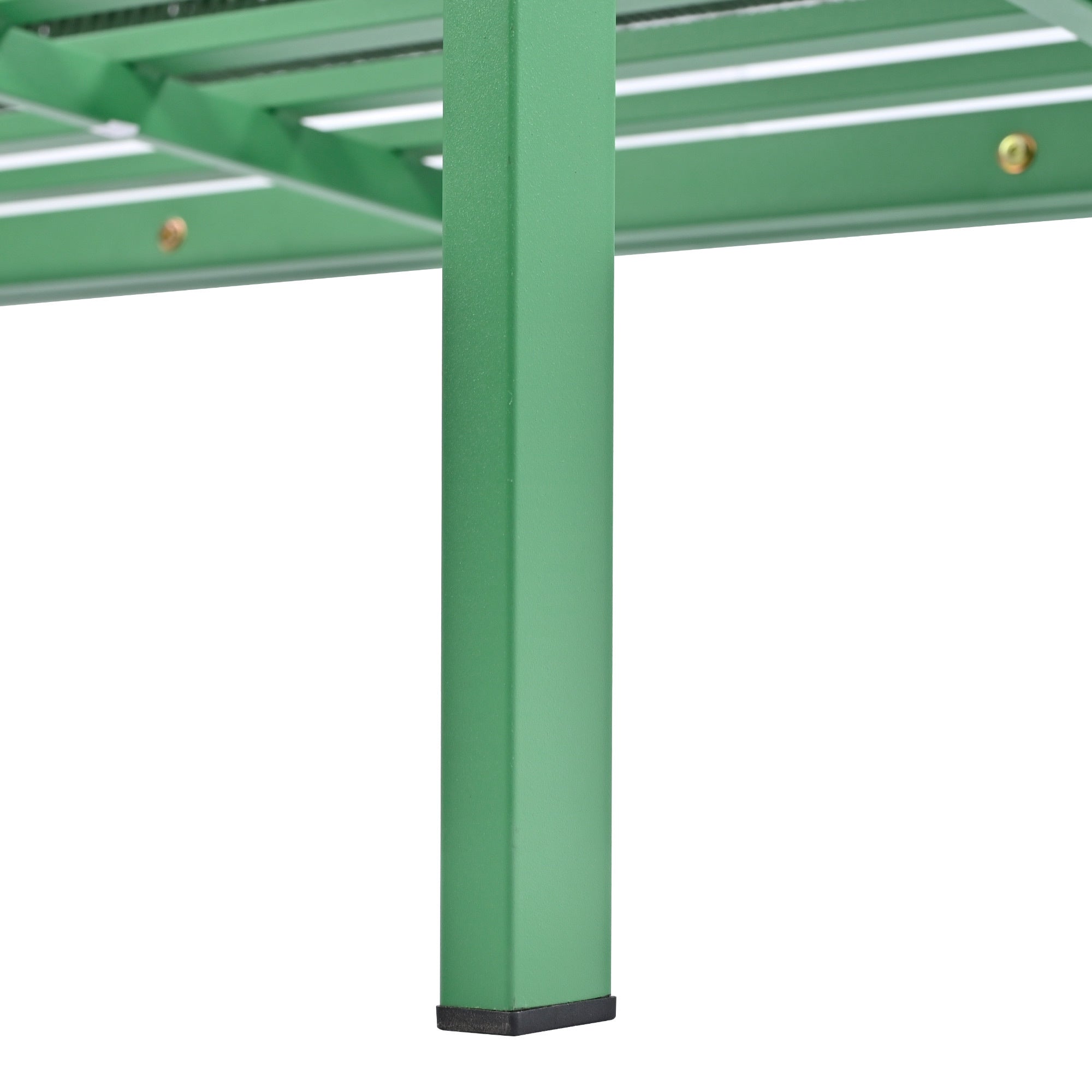 K&K 4-Piece Patio Furniture Set with Tempered Glass Table for Outdoor in Fluorescent Yellow & Green