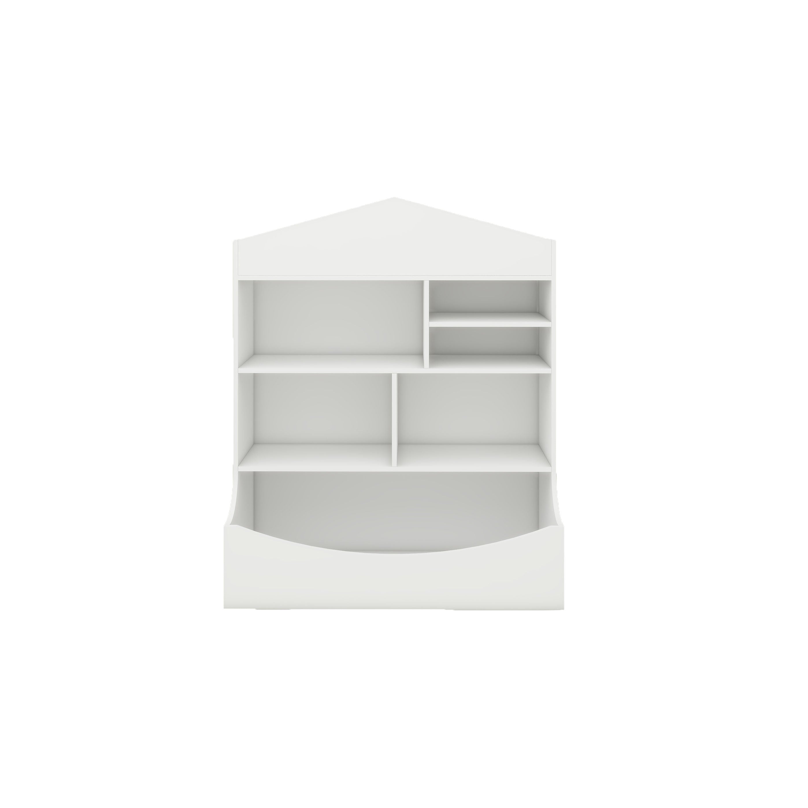 Multi-Functional 7 Shelf Bookcase, Storage Display, Rack, Organizer, White,14.37" D x 31.50" W x39.37" H