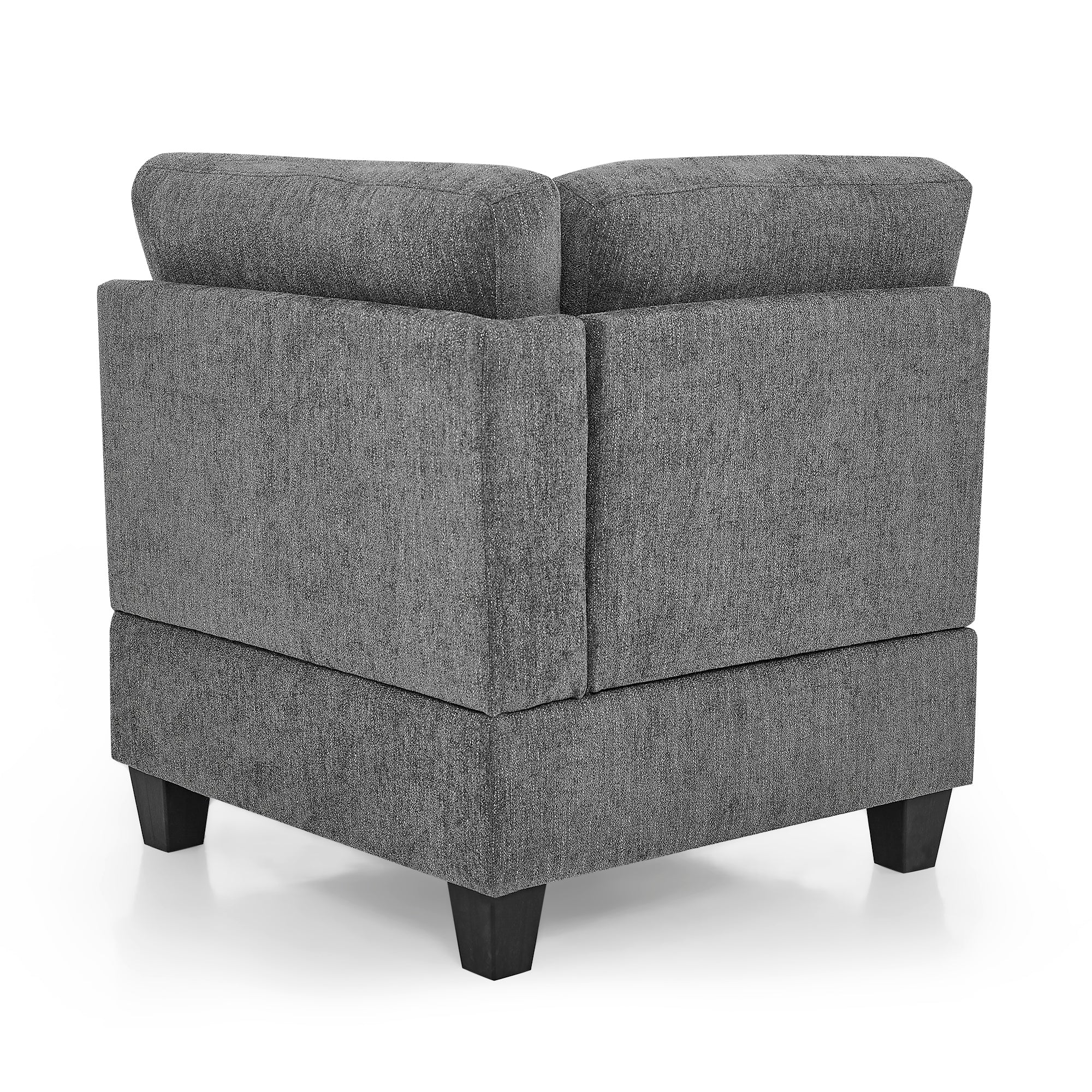 Corner Sofa for Modular Sectional,Grey Chenille (31.5"x31.5"x36.5")