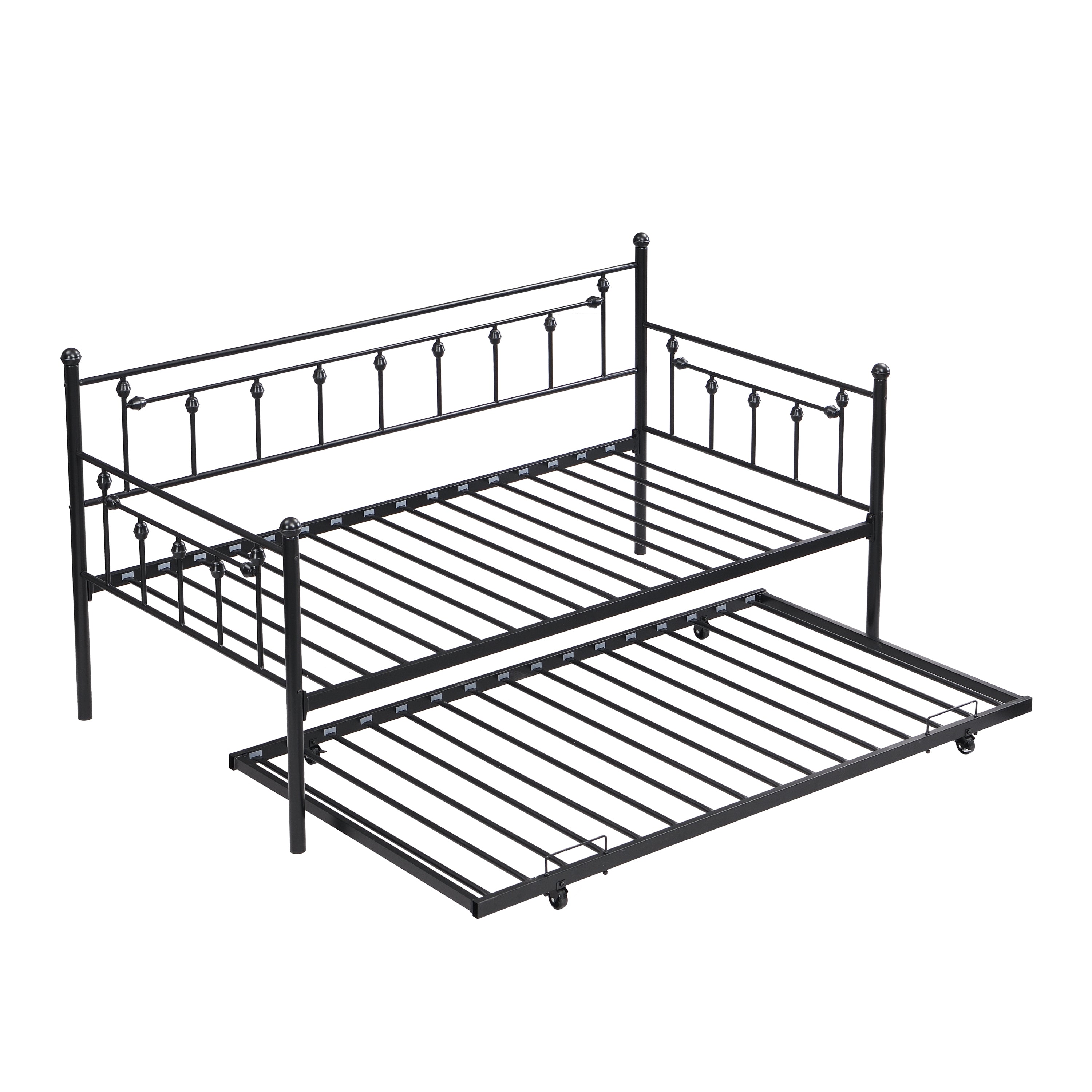 Daybed with trundle  BLACK