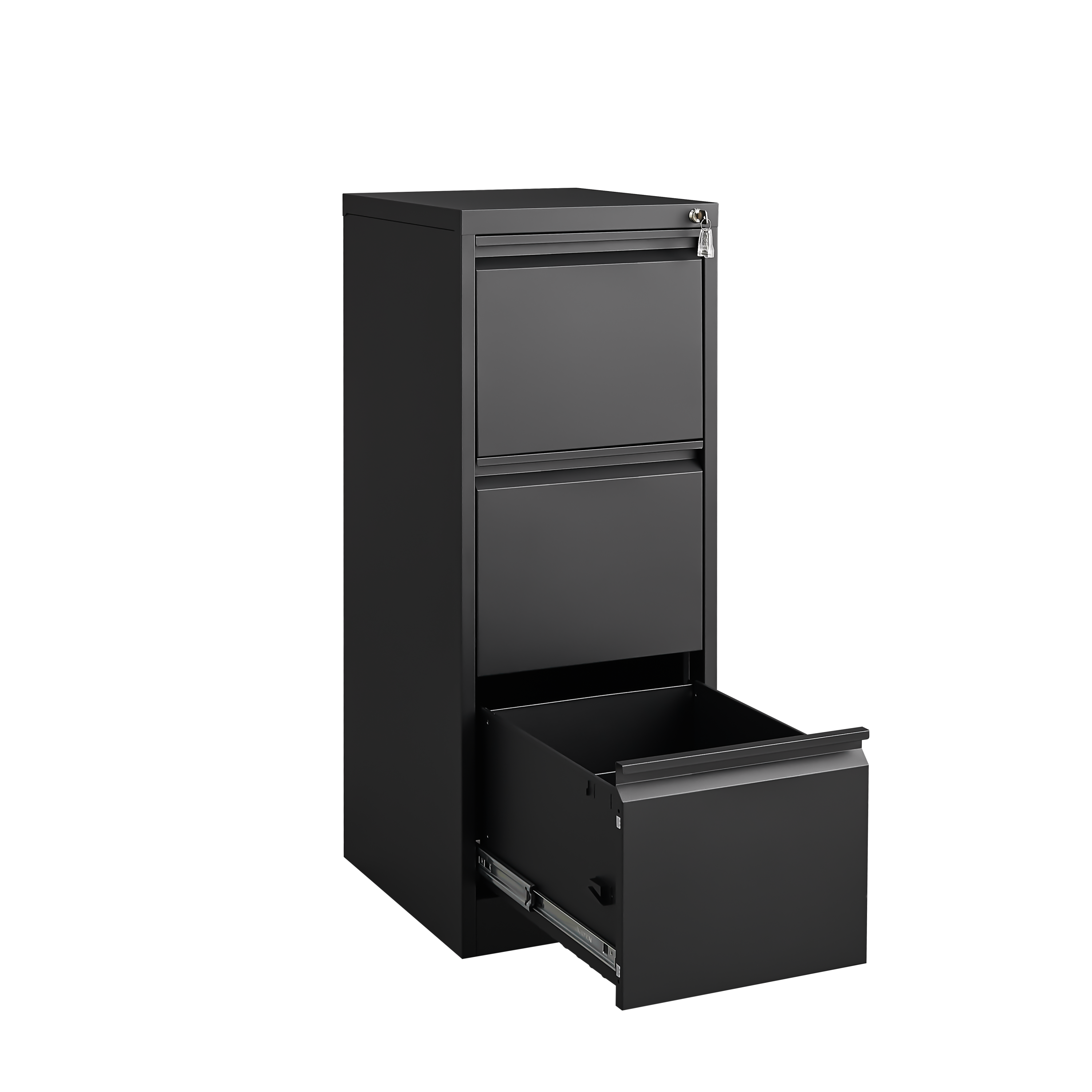 3 Drawer File Cabinet with Lock,Two Drawer Filing Cabinet,Vertical Metal File Cabinet for Home Office Organizer Storage Cabinet Fit Letter/A4/Legal Size File