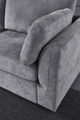 modular GREY  sofa  fabric,  simple and grand, the seat and back is very soft. this is also a KNOCK DOWN sofa