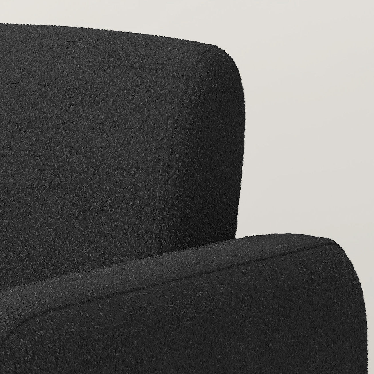 BLACK single sofa chair, upholstered comfortable chair with armrests, for dining room/bedroom/living room/reception - BLACK (30.9"*30.51"*30.11")