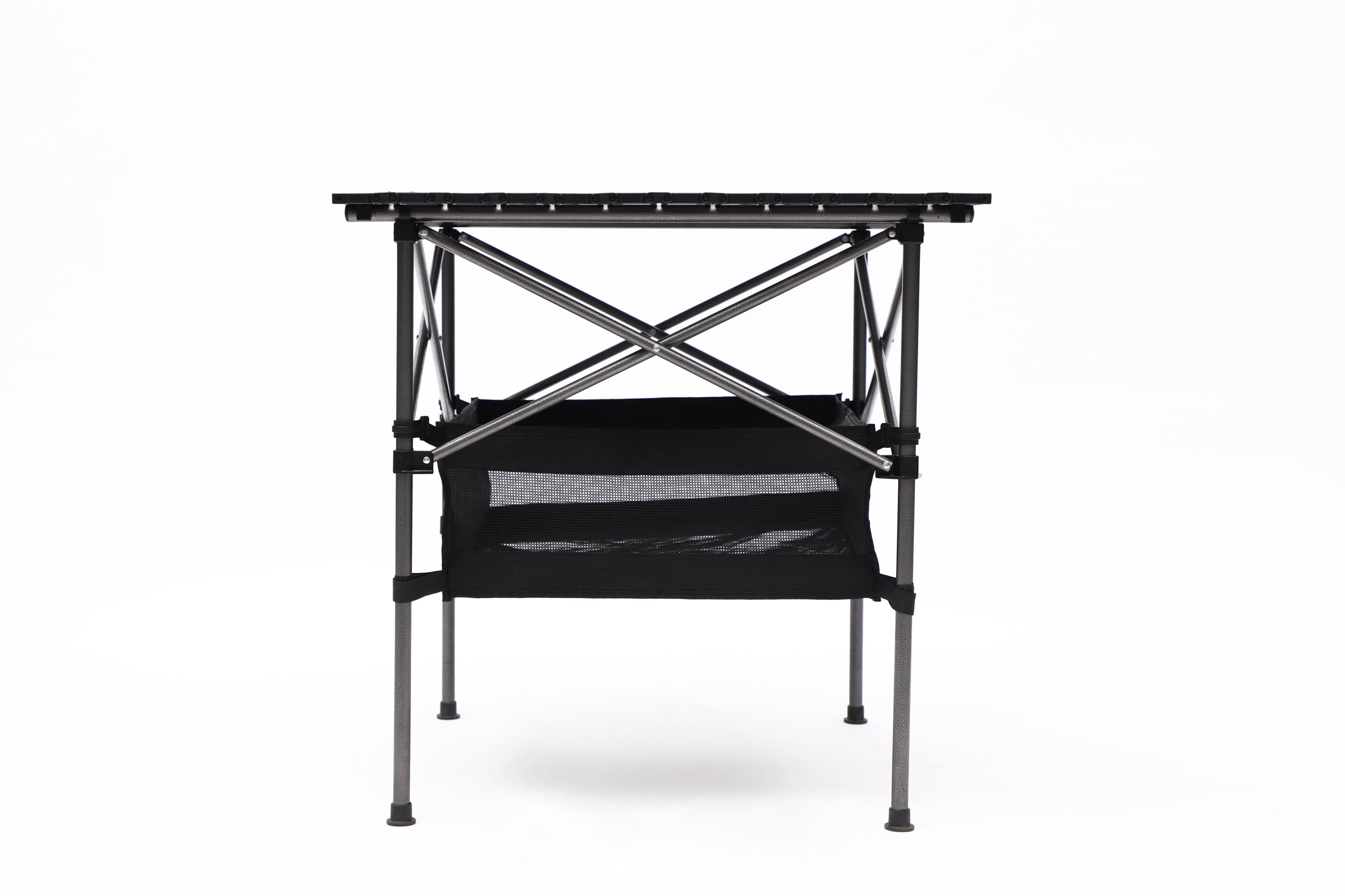 3-Piece Folding Table Chairs Set Patio Garden for Camping, BBQ & Backyard, Black/Blue
