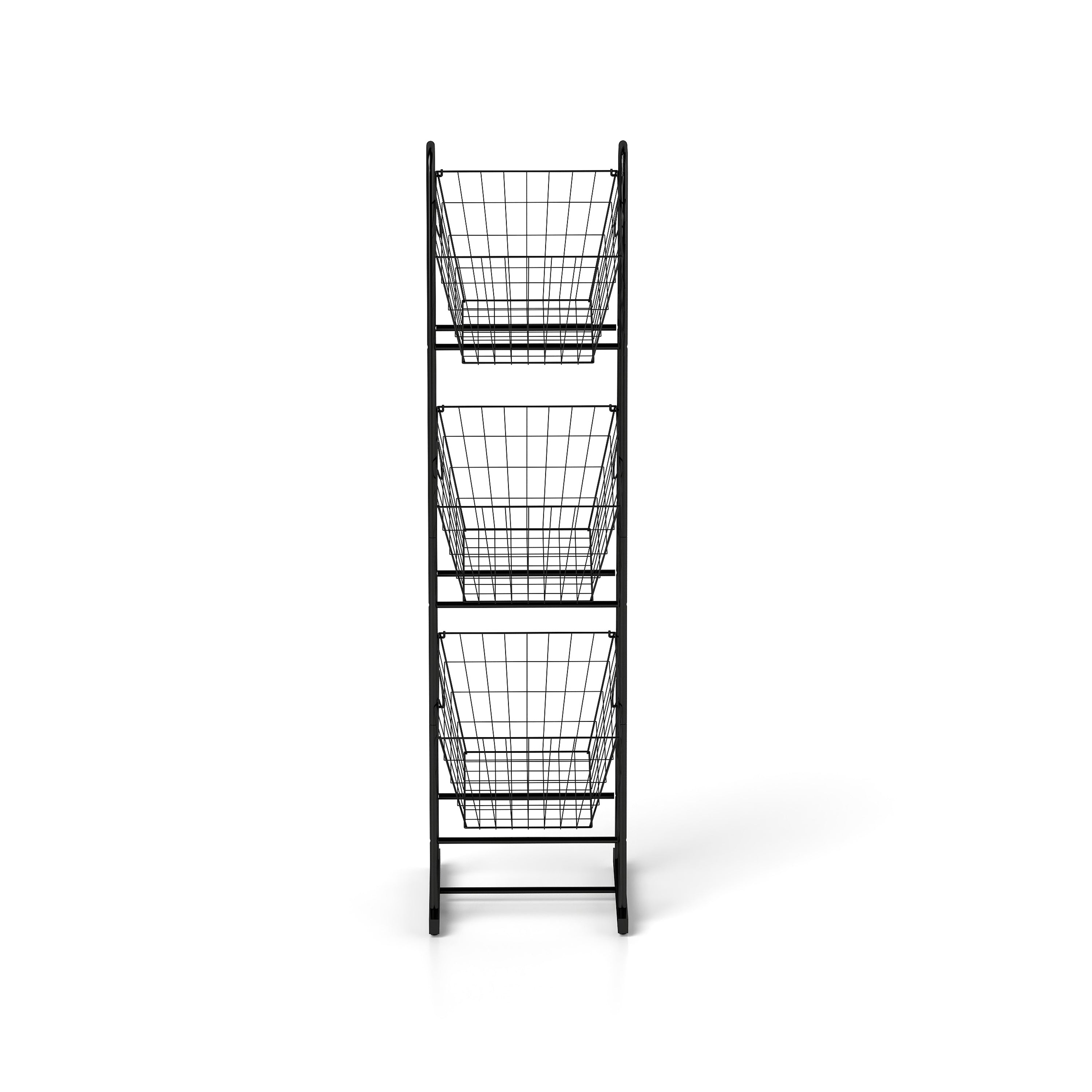 3-Tier Metal Wire Storage Basket, Kitchen Organizer