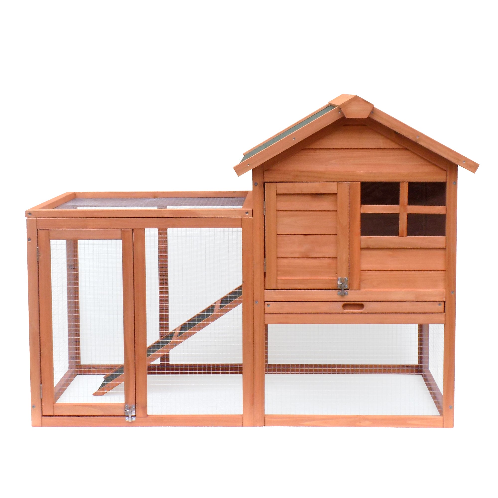 Easily Assembled Wooden Rabbit Hutch & Chicken Coop for Pets