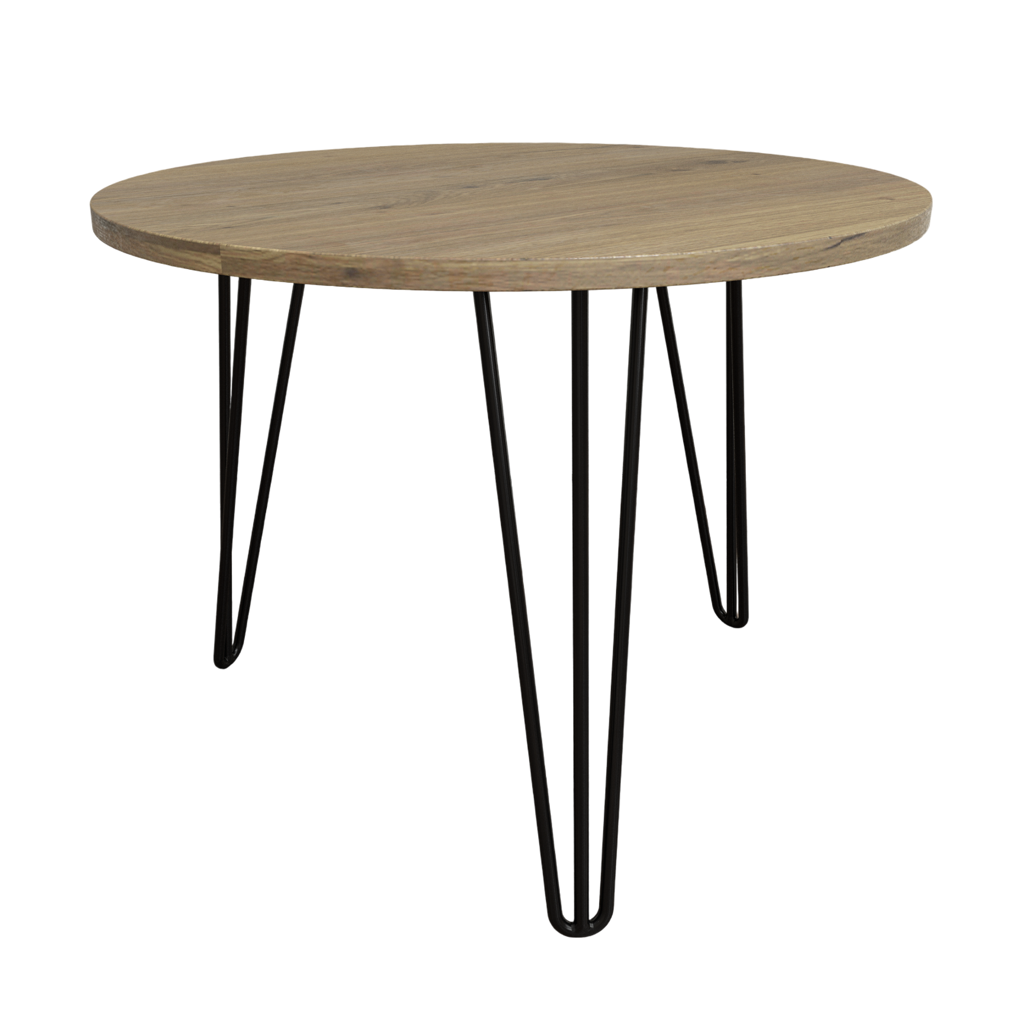 27.56'' Round Nesting Coffee Table Set of 2, Circular Nesting End Table Set, Round Wooden Tabletop, and Sturdy Metal Base for Living Room, bedroom, Brown