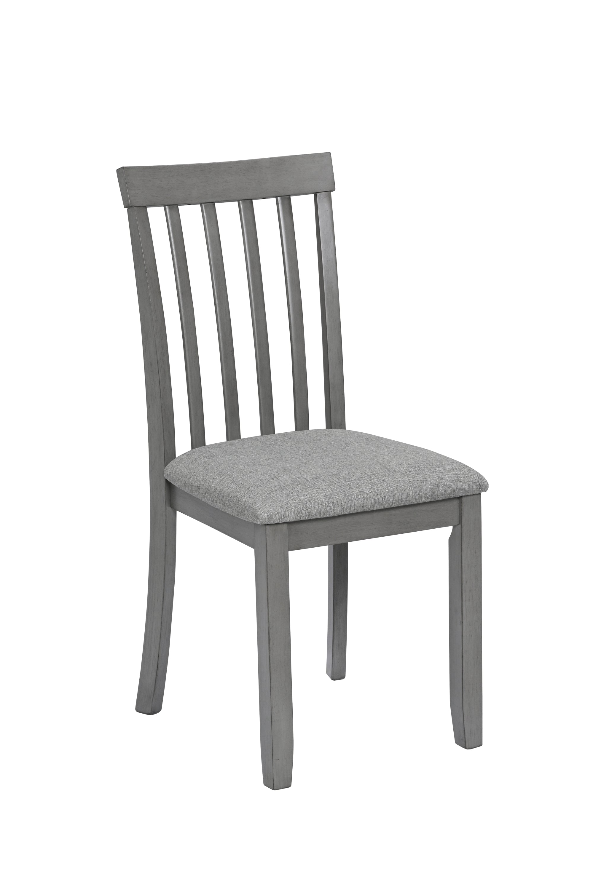 Wooden Dining Chairs Set of 4, Kitchen Chair with Padded Seat, Upholstered Side Chair for Dining Room, Living Room, Gray