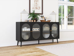 4 door cabinet, Sideboard Accent Cabinet, Storage Cabinet for Living Room, Hallway Entryway Kitchen