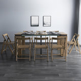 Modern Convertible Rectangular Plywood Dining Table Cabinet – Perfect for Small Space fajf-959