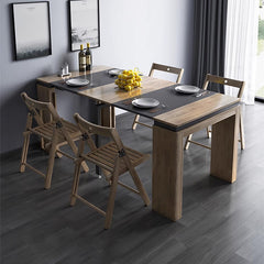 Modern Convertible Rectangular Plywood Dining Table Cabinet – Perfect for Small Space fajf-959