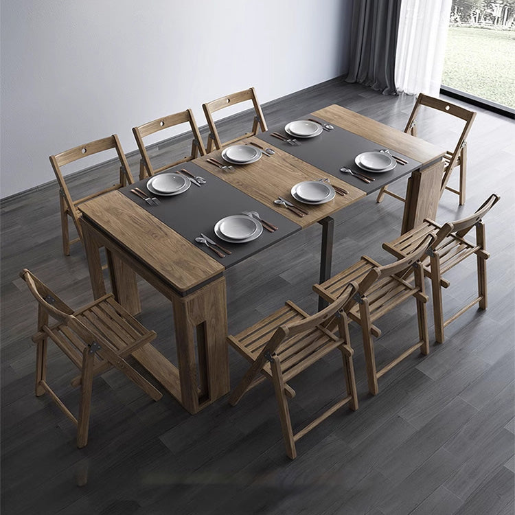 Modern Convertible Rectangular Plywood Dining Table Cabinet – Perfect for Small Space fajf-959