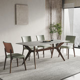 Elegant Solid Wood Microfiber Leather Chair - Stylish & Durable Seating for Modern Living faml-2619-ch