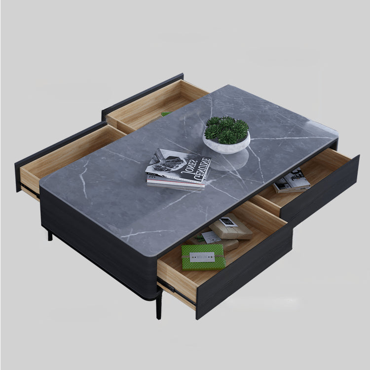 Modern Rectangular Coffee Table with Drawer Storage - Minimalistic for LIvingroom faml-303