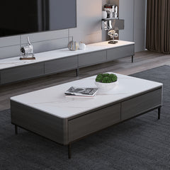 Modern Rectangular Coffee Table with Drawer Storage - Minimalistic for LIvingroom faml-303