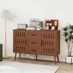 2 door 3 drawer cabinet, Accent Storage Cabinet, Suitable for Living Room, Bedroom, Dining Room, Study