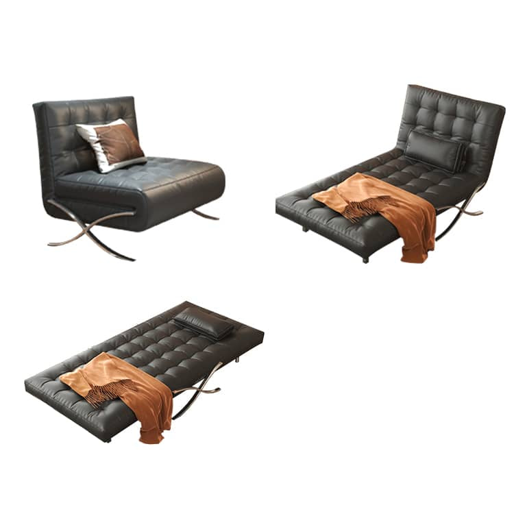 Modern Faux Leather Sofa Bed with Foam Filling - Minimalistic Futon for All Your Room fbby-1382